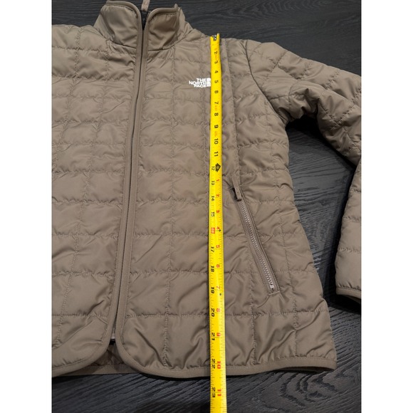 The North Face Womens Thermoball Eco Quilted Puffer Jacket Taupe Brown Small - Picture 8 of 11